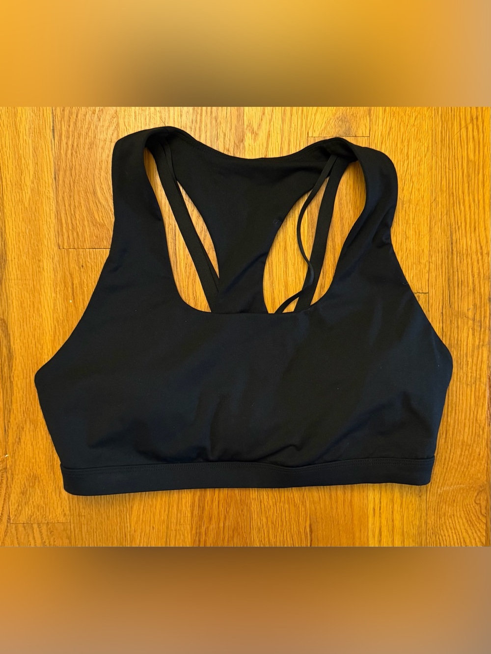 Fabletics Black Women's Strappy Back Sports Bra